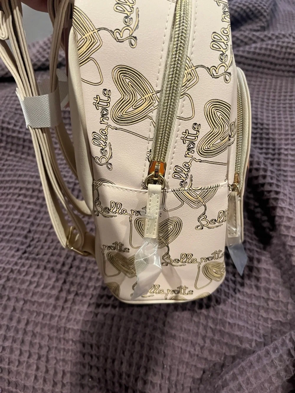 Dani by Danielle Nicole Cream 'Amore' Lady & Tramp Mini Backpack Disney